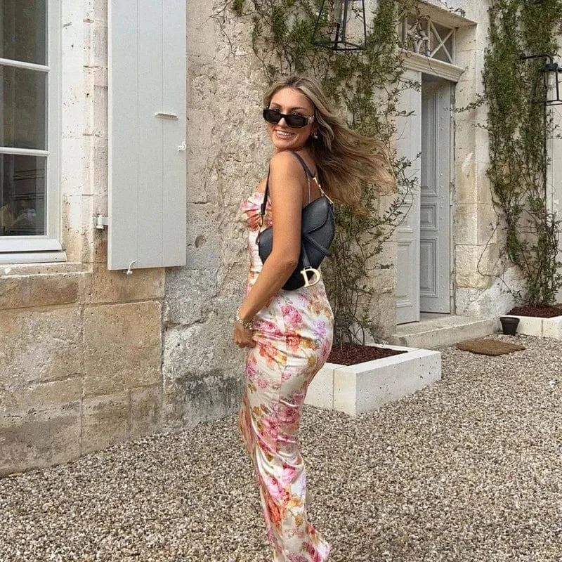 Robe fleurie été moulante sexy