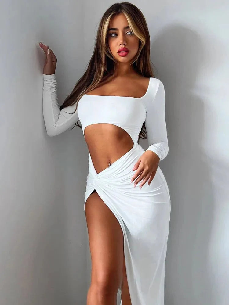 Robe longue fendue sexy