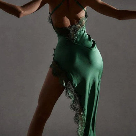 Damen-Abendkleid mit langem Schlitz