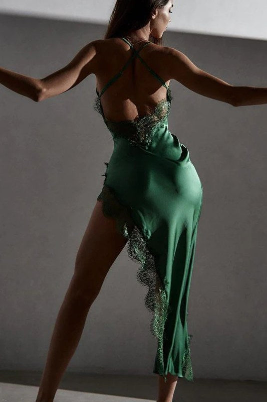 Damen-Abendkleid mit langem Schlitz