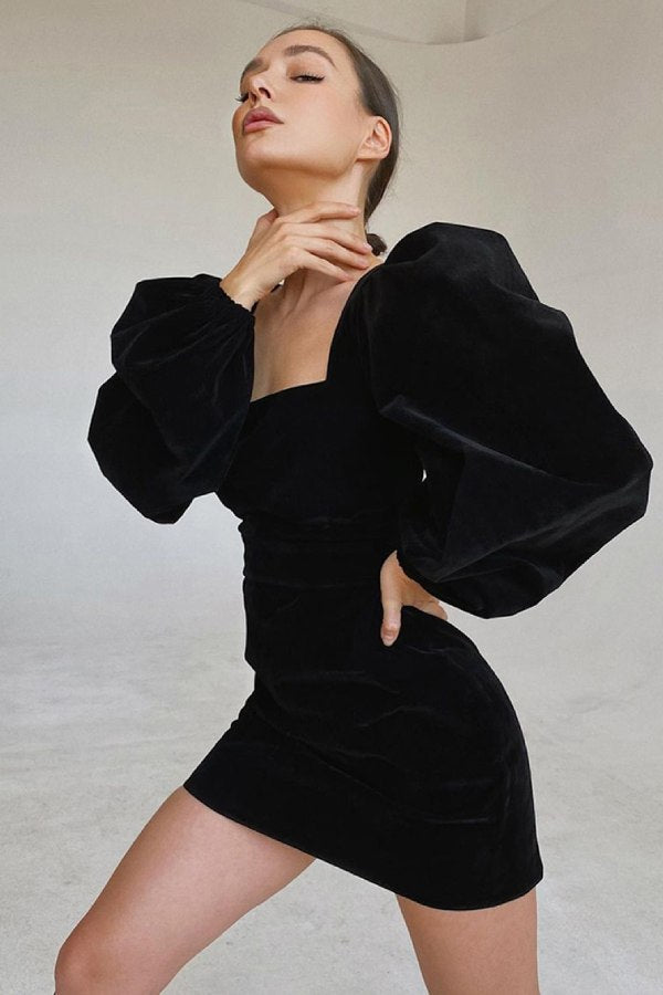 Elegant women's evening dress