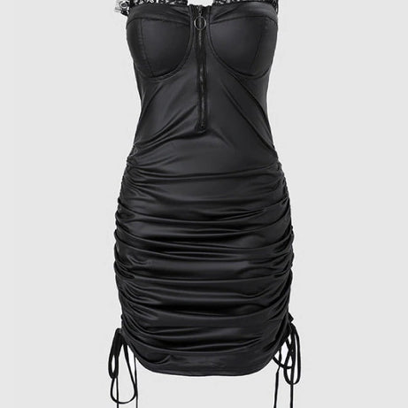 Robe soirée femme Cuir