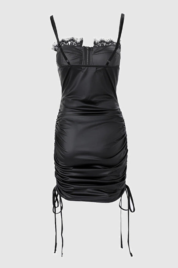 Robe soirée femme Cuir