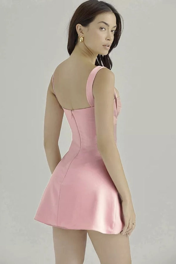 Robe de soirée femme Courte Rose