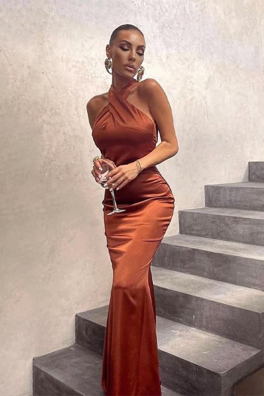 Robe de soirée femme Satinée