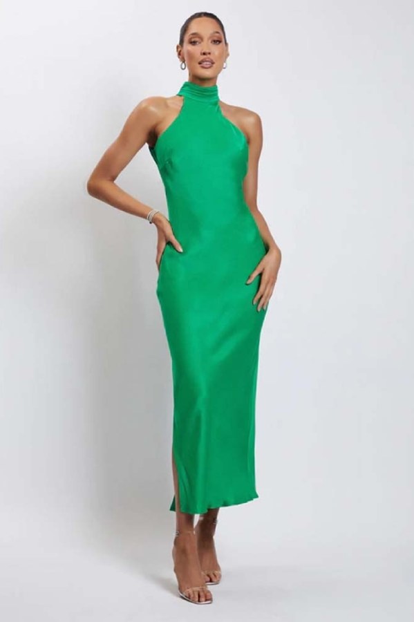 Robe de soirée femme Verte