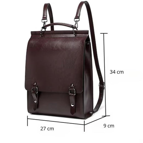 Sac à Dos Cartable Design Vintage pour Femme