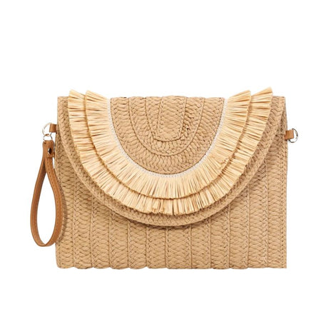 Sac Tricoté en Paille avec Bandoulière