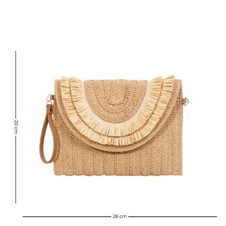 Sac Tricoté en Paille avec Bandoulière
