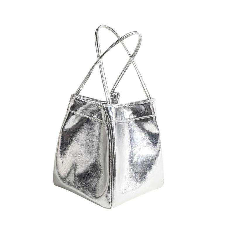 Sac Femme Seau Argenté