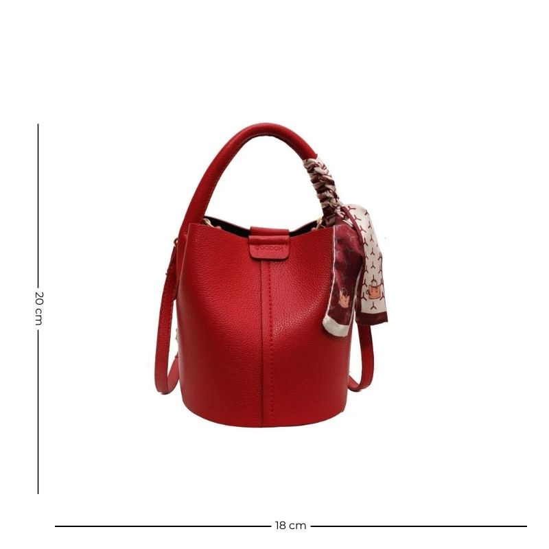 Sac Femme Seau Rouge et Raffiné