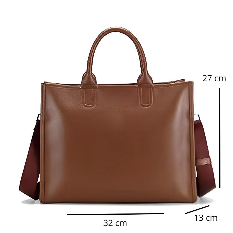 Sac à Main Cabas Marron avec Bandoulière