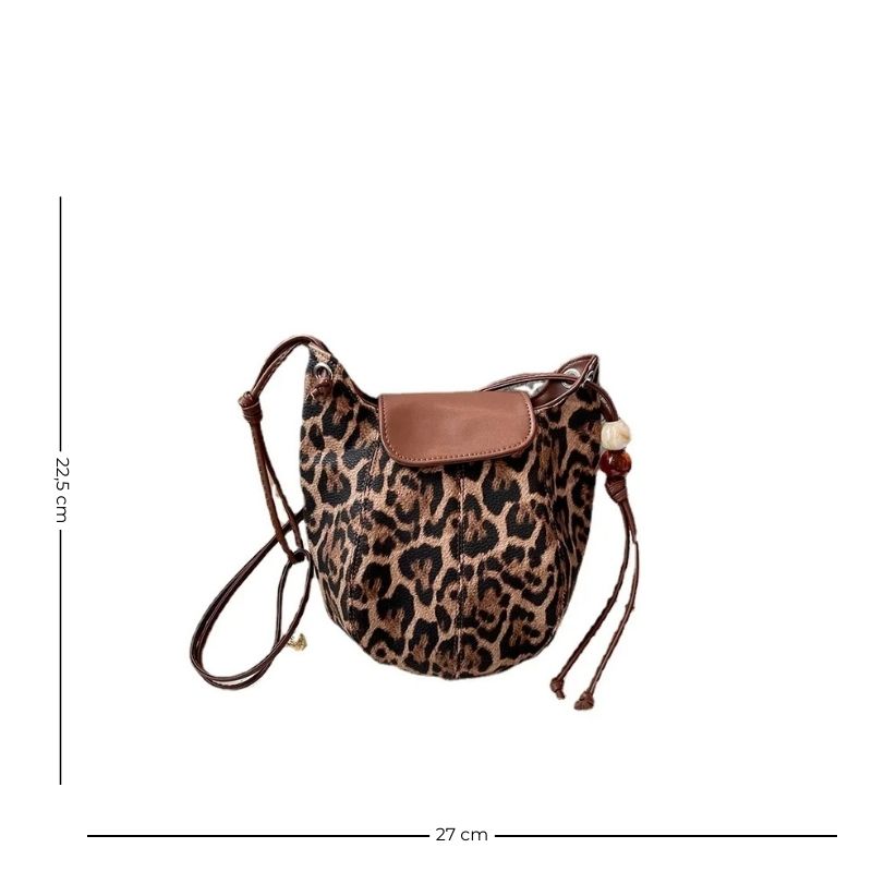 Sac à Main Souple Léopard pour Femme