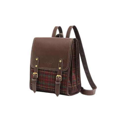 Sac Cartable Femme Rétro à Carreaux