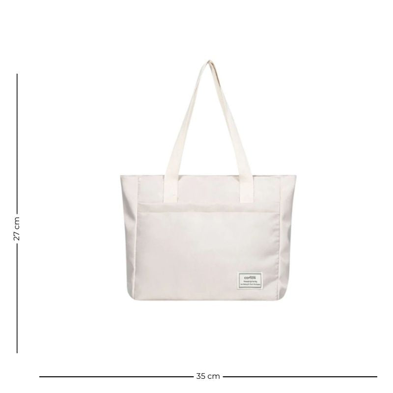 Sac Ordinateur Femme Blanc en Toile