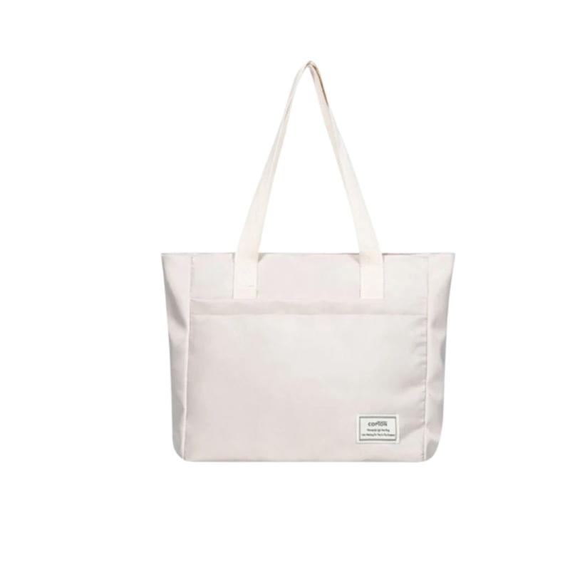 Sac Ordinateur Femme Blanc en Toile
