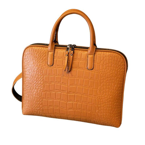 Sac Ordinateur Femme Effet Peau de Serpent