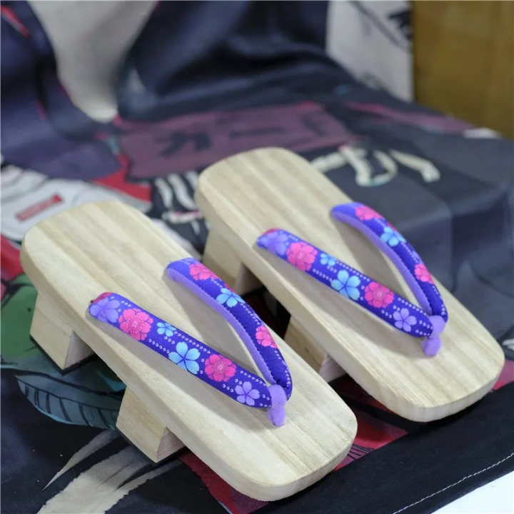 Sandale Japonaise Style Tong en Bois