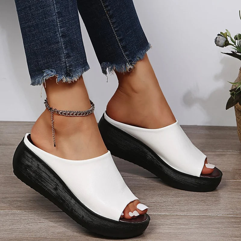 Sandale Orthopédique Femme avec Bout Ouvert
