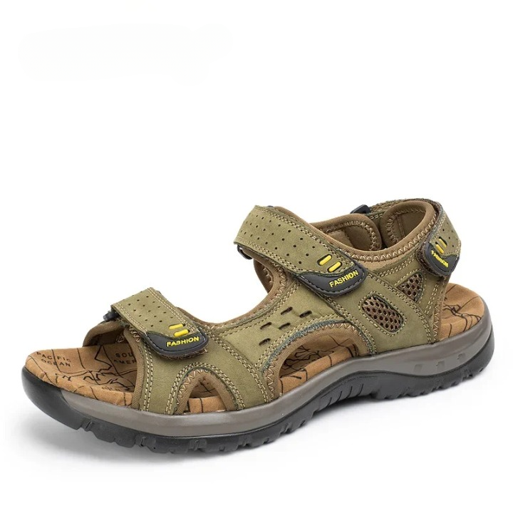 Sandale de Plage Homme Ouverte avec Scratchs