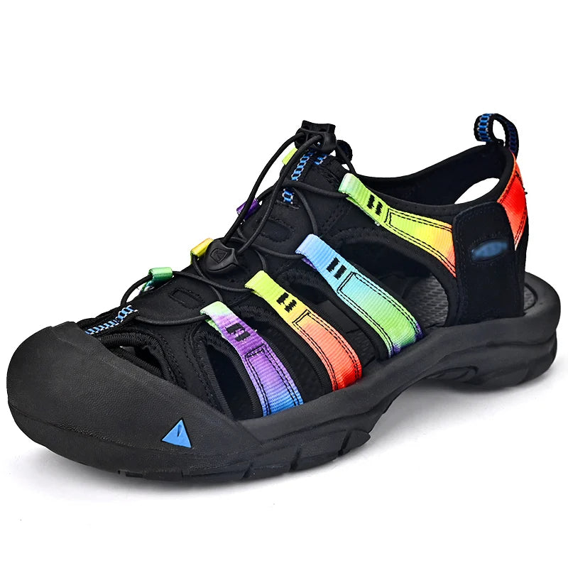Sandale de Randonnée Femme avec Lanières Multicolores