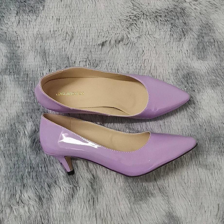 Sandale Talon Femme 5 - 7 cm Violette de Style Escarpin