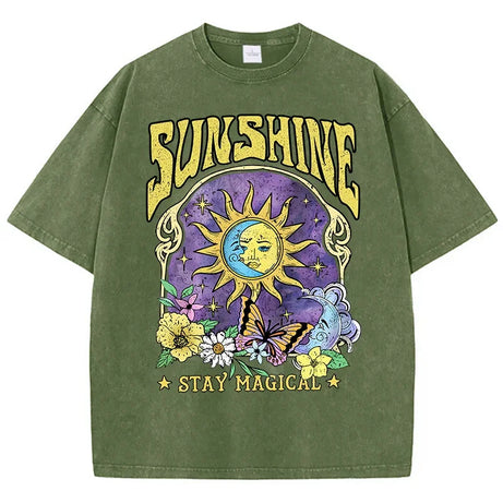 T-Shirt Délavé SUNSHINE