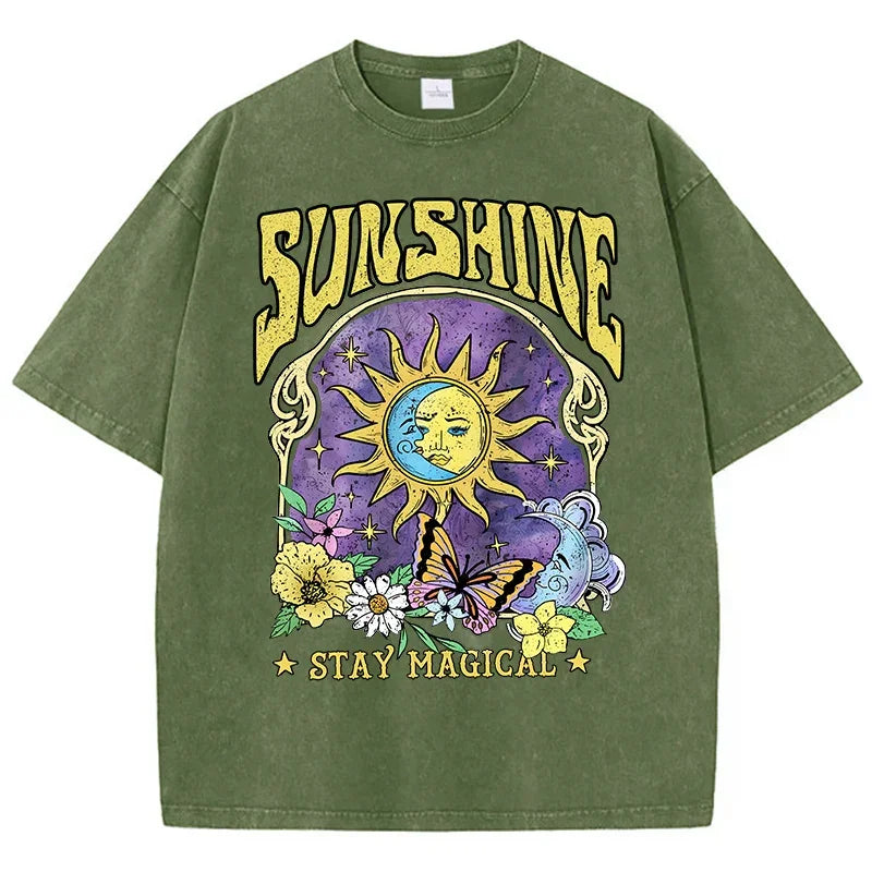 T-Shirt Délavé SUNSHINE