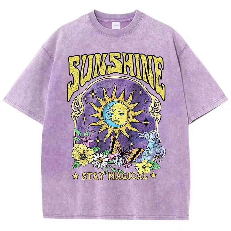 T-Shirt Délavé SUNSHINE