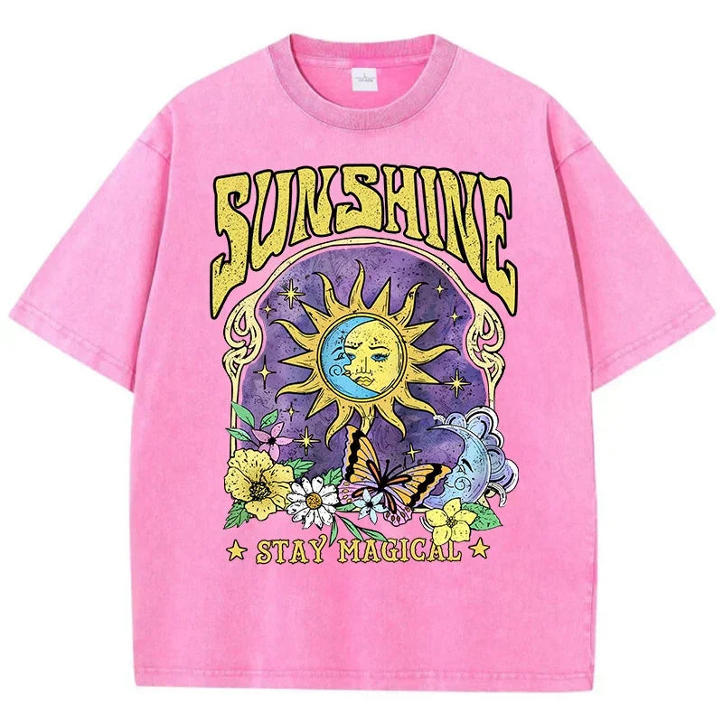 T-Shirt Délavé SUNSHINE