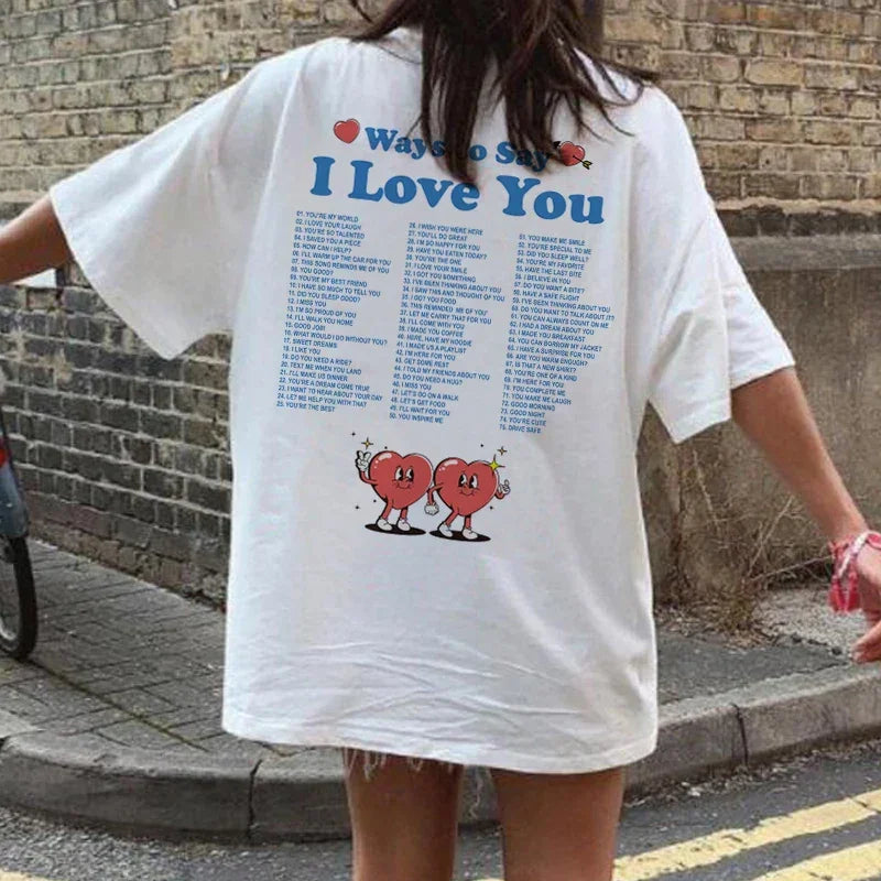 T-Shirt Oversize I LOVE YOU