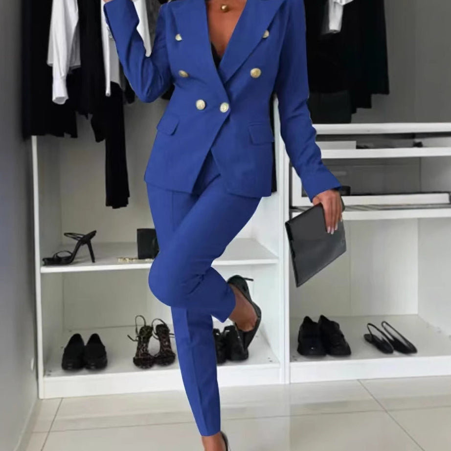 Tailleur Femme - Veste et Pantalon Ajusté Élégant