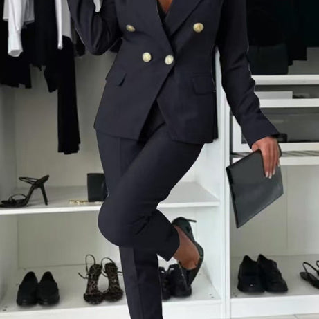 Tailleur Femme - Veste et Pantalon Ajusté Élégant