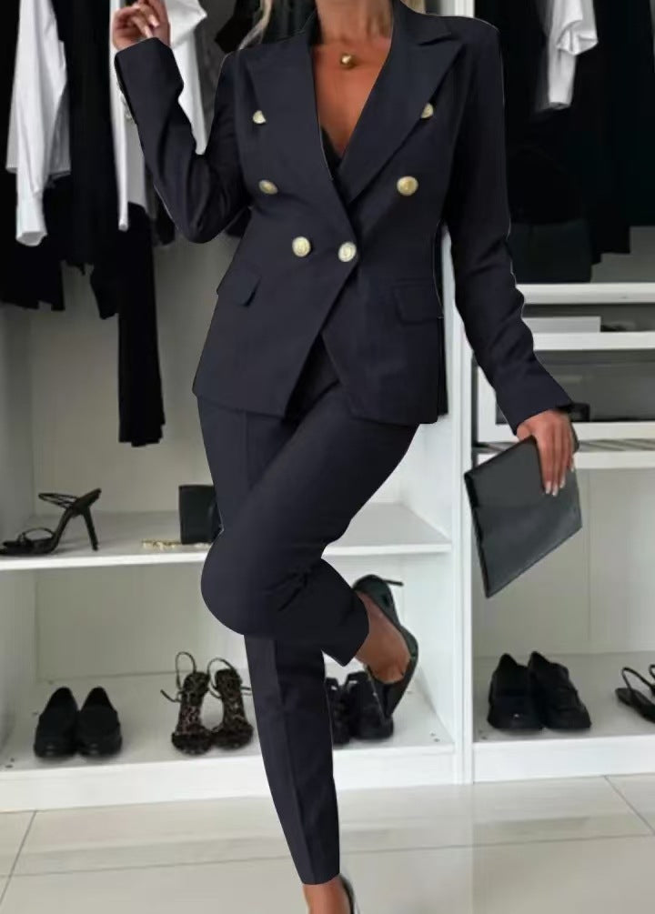 Tailleur Femme - Veste et Pantalon Ajusté Élégant
