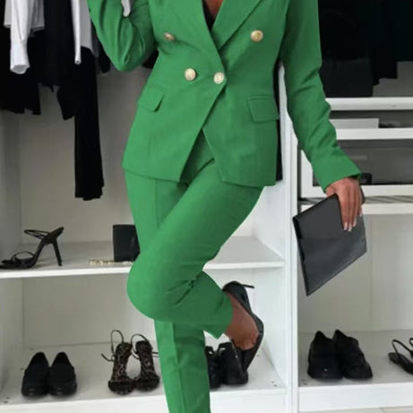 Tailleur Femme - Veste et Pantalon Ajusté Élégant