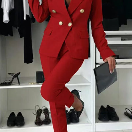 Tailleur Femme - Veste et Pantalon Ajusté Élégant