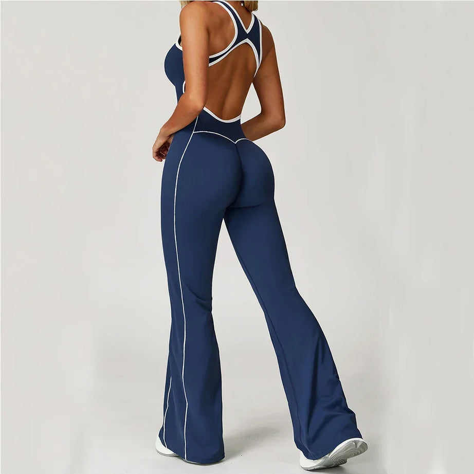 Tenue de sport femme dos nu séchage rapide