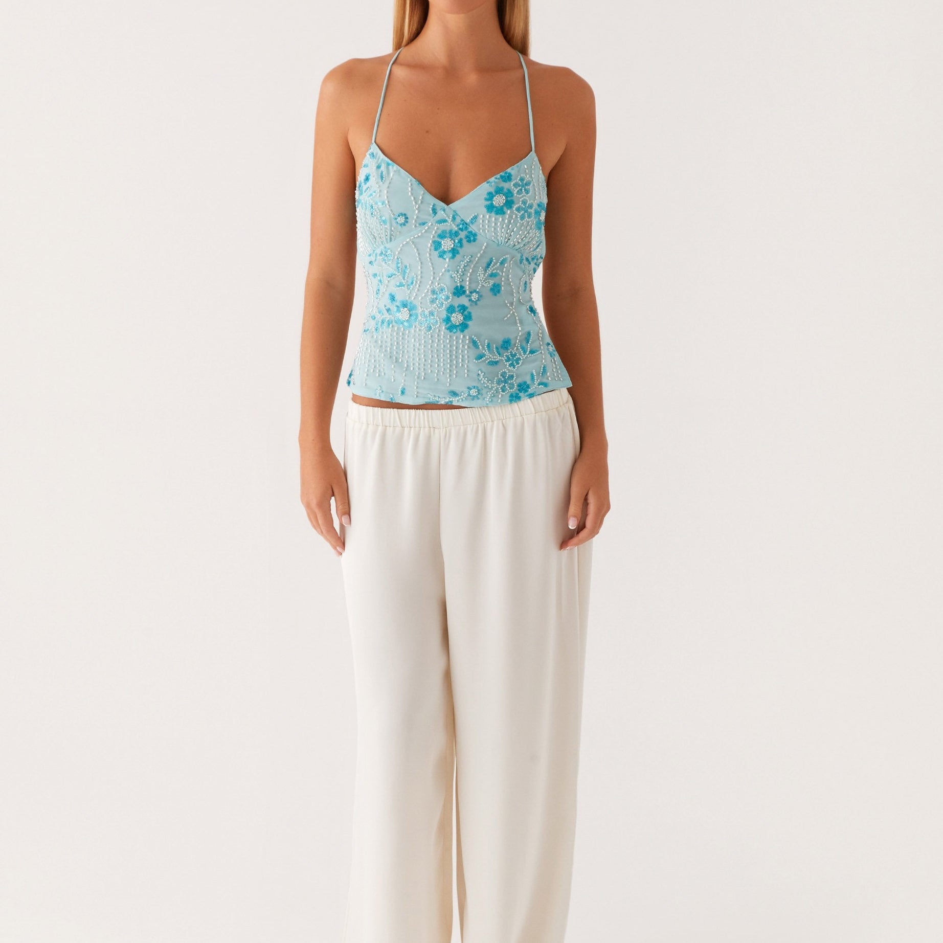 Top Cami à Sequins Dos Nu - Glamour | Éclat et Chic
