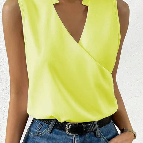 Top été femme - Chic, sans manches, col V
