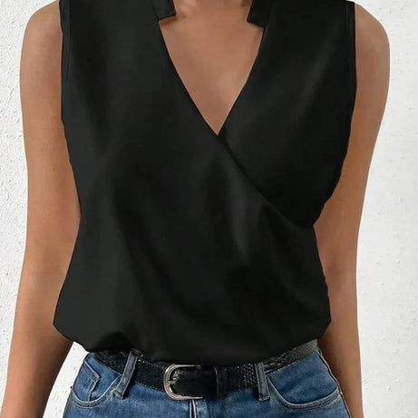 Top été femme - Chic, sans manches, col V