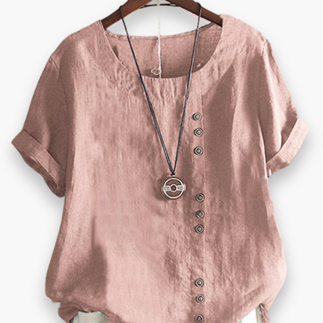 Top Boutonné Décontracté Femme - Chic et Confort Estival