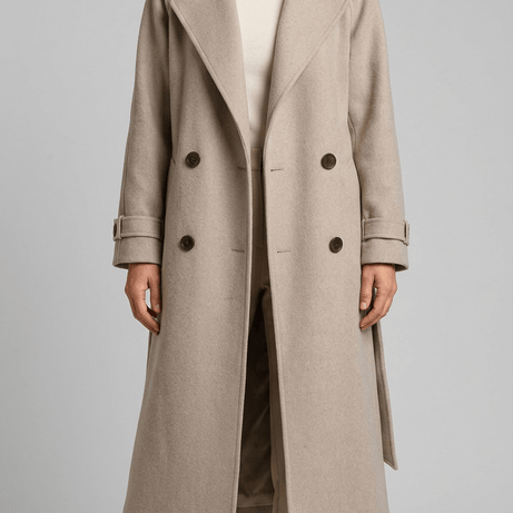 Trench Femme Croisé Ceinturé | Manches Sanglées