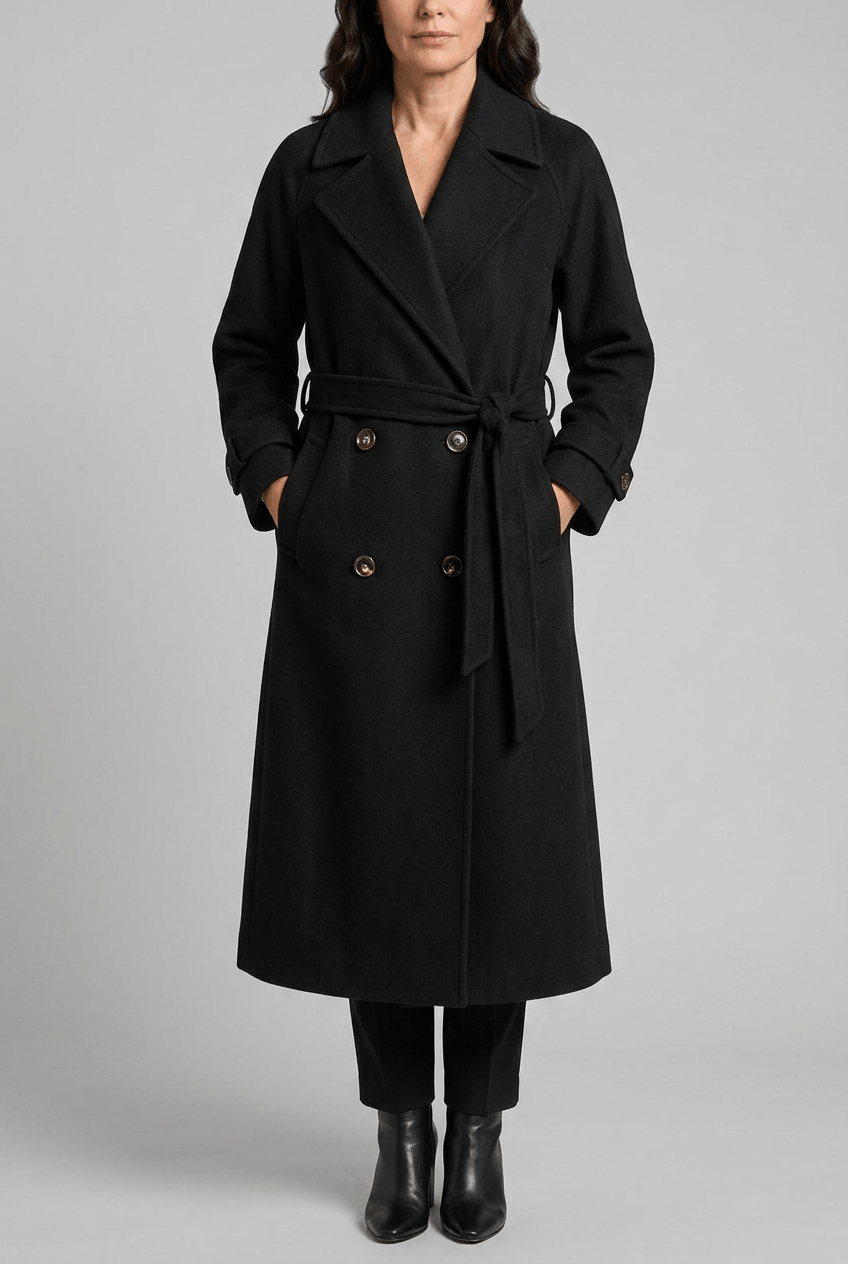 Trench Femme Croisé Ceinturé | Manches Sanglées