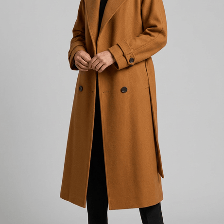 Trench Femme Croisé Ceinturé | Manches Sanglées