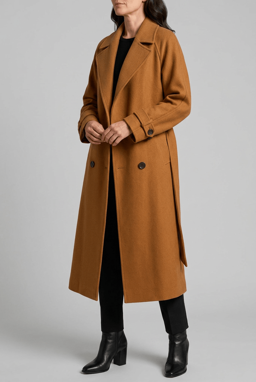 Trench Femme Croisé Ceinturé | Manches Sanglées