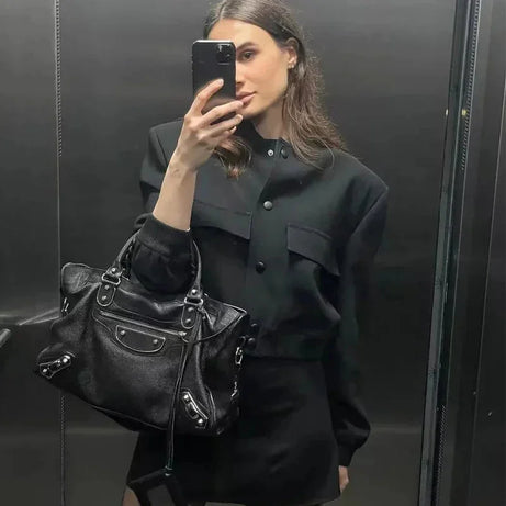 Veste bomber femme avec poches frontales pratiques