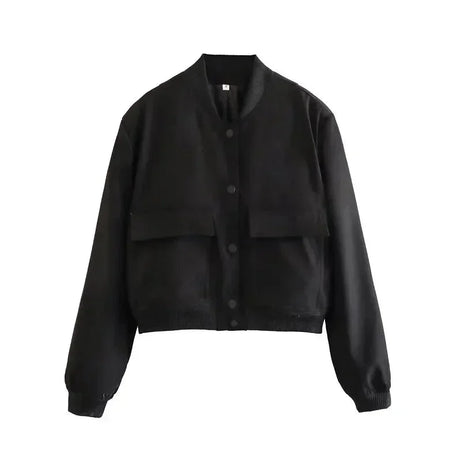 Veste bomber femme avec poches frontales pratiques