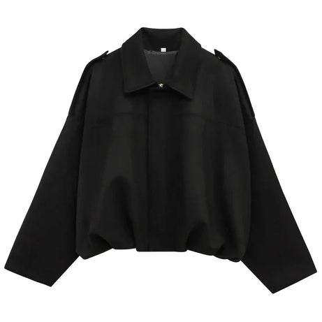 Veste bomber femme oversize avec fermeture éclair