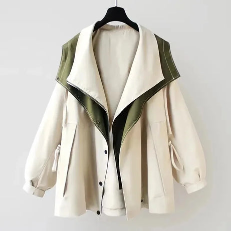 Veste coupe-vent femme avec capuche amovible