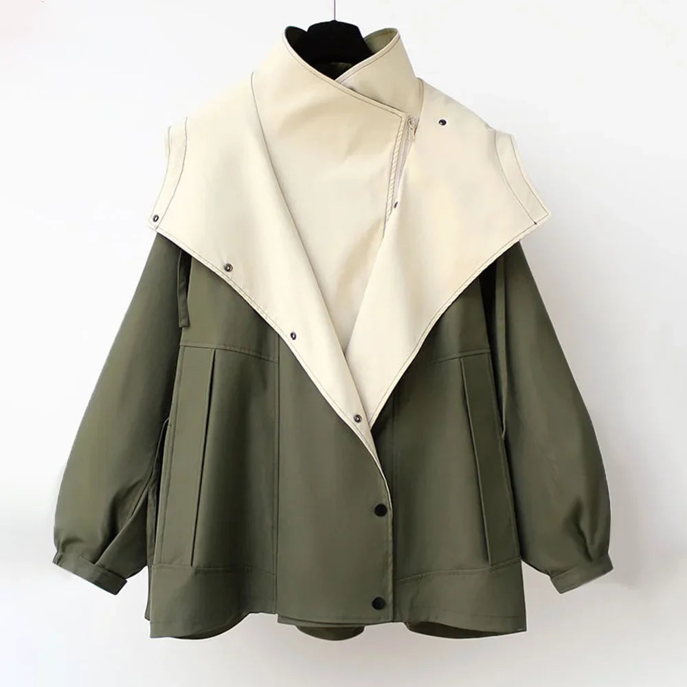 Veste coupe-vent femme avec capuche amovible